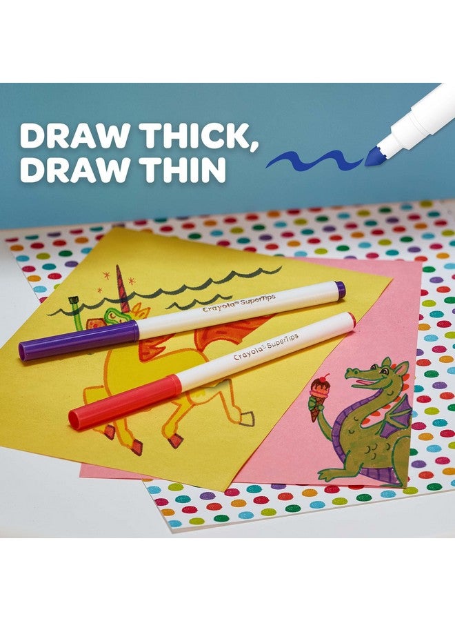 Crayola أقلام تلوين كرايولا سوبر تيبس القابلة للغسل (عبوة من 24)  - Image 2