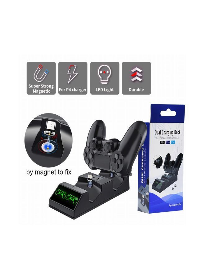 NIBEMINENT Dual Wired Charging Dock Station For PlayStation 4 Controllers  - Image 5