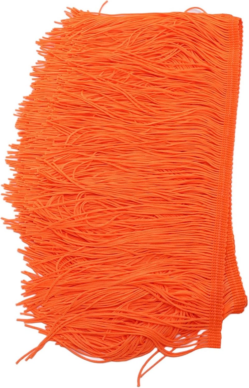Fringed Tassel Table Skirt, Long Soft Brightly Colored Table Cloths, Hand - Cut Anti - Wrinkle Polyester Fabric with DIY Craft Potential, Perfect for Baby Shower Birthday Holiday P (Vermilion) - Image 2