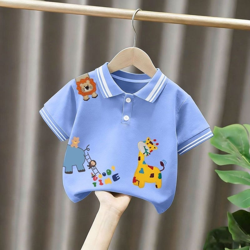 Boys'' Short-Sleeved Shirts, Summer New Style, Children''s Collared Shirts, Thin Boys'' Half-Sleeved Tops, Summer Fashion - Image 5