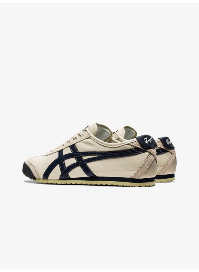 Onitsuka Tiger Mexico 66 Athlesiure Sneakers Beige Grey/Navy Blue - Image 4