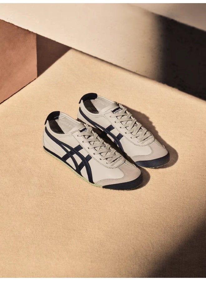 Onitsuka Tiger Mexico 66 Athlesiure Sneakers Beige Grey/Navy Blue - Image 3