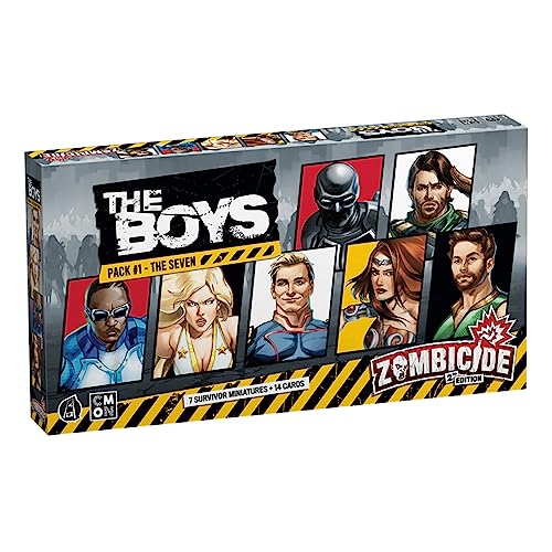 CMON Zombicide The Boys Character Pack 1 The Seven Survivors from The Seven for Epic Zombie Action Cooperative Strategy Board Game for Ages 14 16 Players 60 Minute Playtime Made by CMON - Image 1