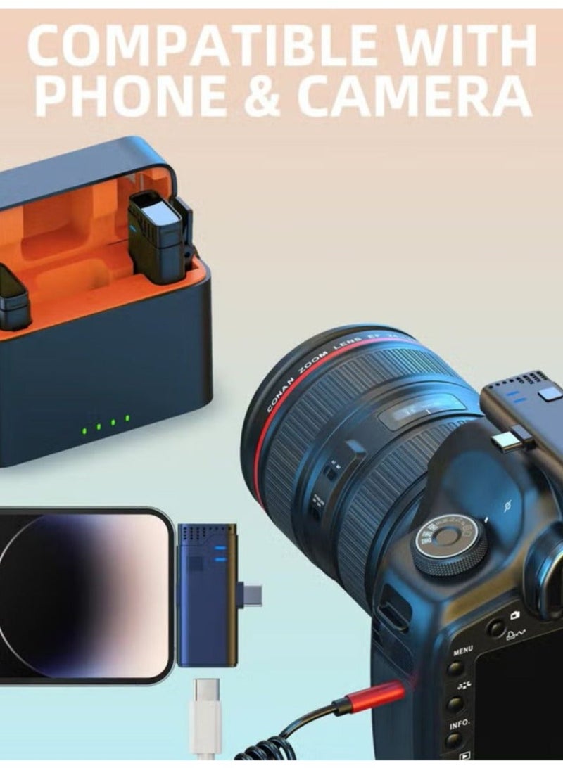 Jmary MW16 3in1 Plug Play Lapel Lavalier Mic Wireless Microphone for Mobile Camera for Video Recording, Interview, Vlogging - Image 2