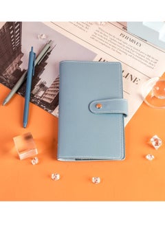 Excefore Business Card Holder, PU Leather Credit Cards Protector Business Card Book Case Organization Binder Name ID Card Holder for Men & Women, Up to 96 Cards Capacity (Blue)  - Image 2