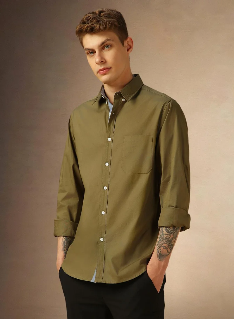 Dennis Lingo Olive Shirt For Men For Men