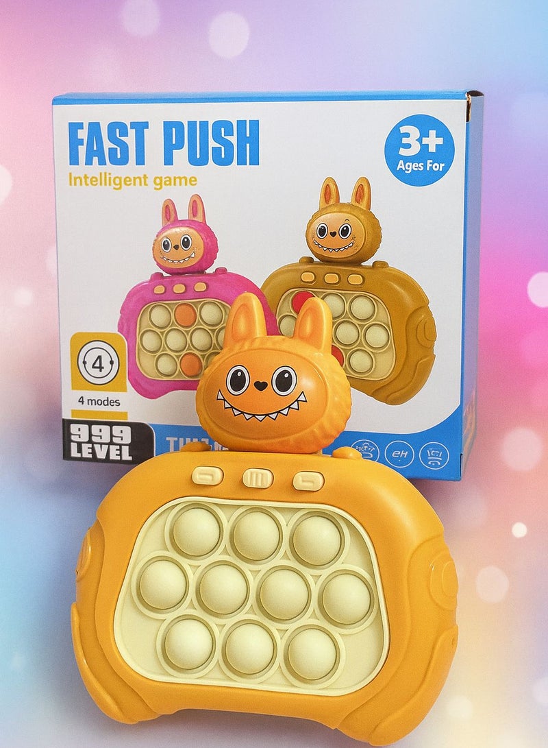 لابوبو لعبة الضغط السريع FAST PUSH بتصميم شخصية لابوبو – 4 أوضاع لعب – 999 مستوى تحدي – لعبة ذكاء تفاعلية لتنمية سرعة الاستجابة والتفكير – مناسبة للأطفال والكبار
