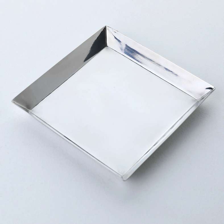 Pan Home Bijou Steel Decor Tray 15x15cm-Silver - 112BIX9900013 - Image 4