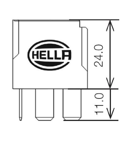 HELLA 931680011 Relay 12V 2040A Spdt Res Sld Black - Image 3