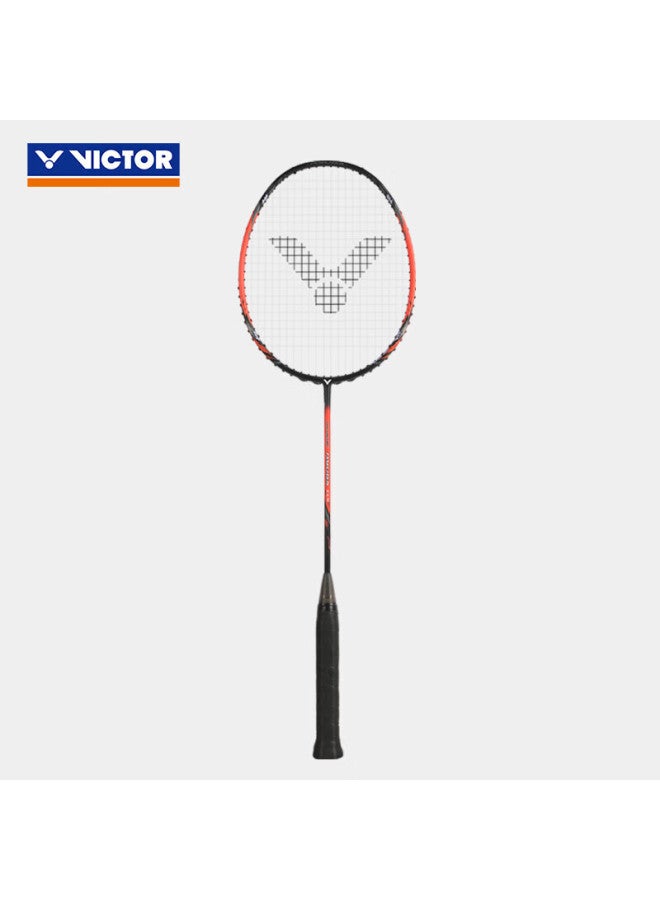 Victor Badminton Racket, Carbon Fiber Offensive Single Racket, Dragon Tooth Tk-ryuga Cls, Black, 4u Pre-strung - Image 1