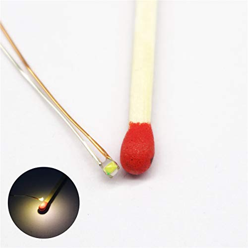 Bowerful 25pcs Pre-soldered Micro Litz Wired Leads Warm White SMD Led 0603 + Muti-Resistor New - Image 1