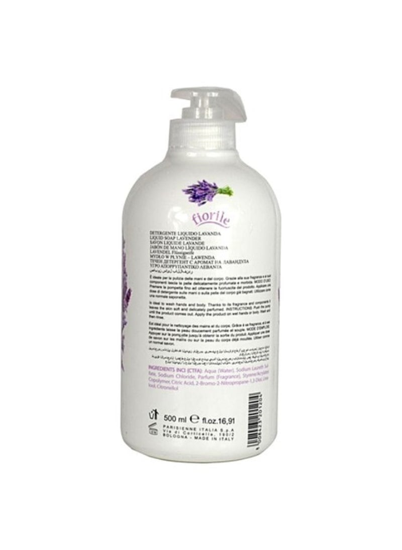 Parisienne Parisienne Fiorile Lavender Liquid Soap Clear 500ml  - Image 2