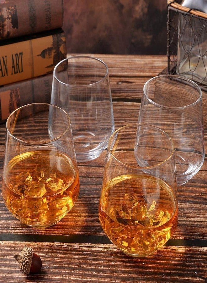VILON Italian Premium Whiskey Glasses Set of 6 | 370ML Old Fashioned Scotch Glass | Imported Tumblers for Bourbon Wine Cognac Cocktail | Best Gift for Whisky Lovers (VIVOCI 370ML) - Image 3