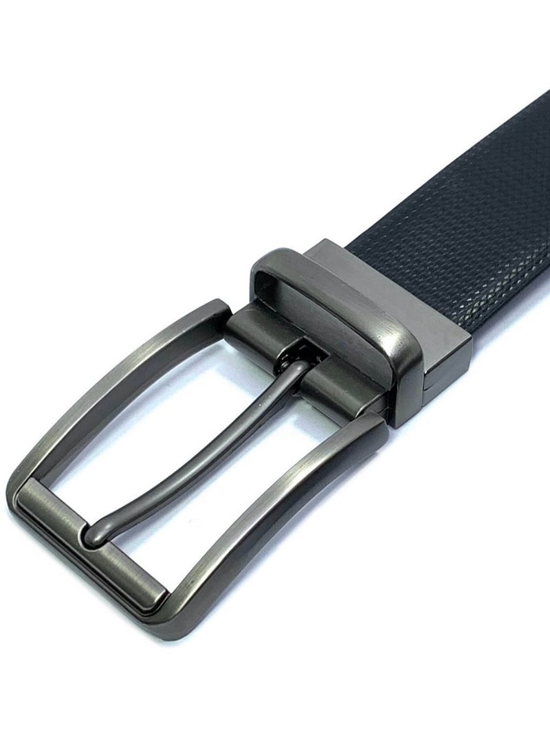 FOCUS Focus Faux Leather Reversible Belt for Men Stylish Formal Belt with Adjustable Buckle – Black & Brown Men's Belt for Formal Wear, Trouser Belt, Gifts for Men  - Image 3