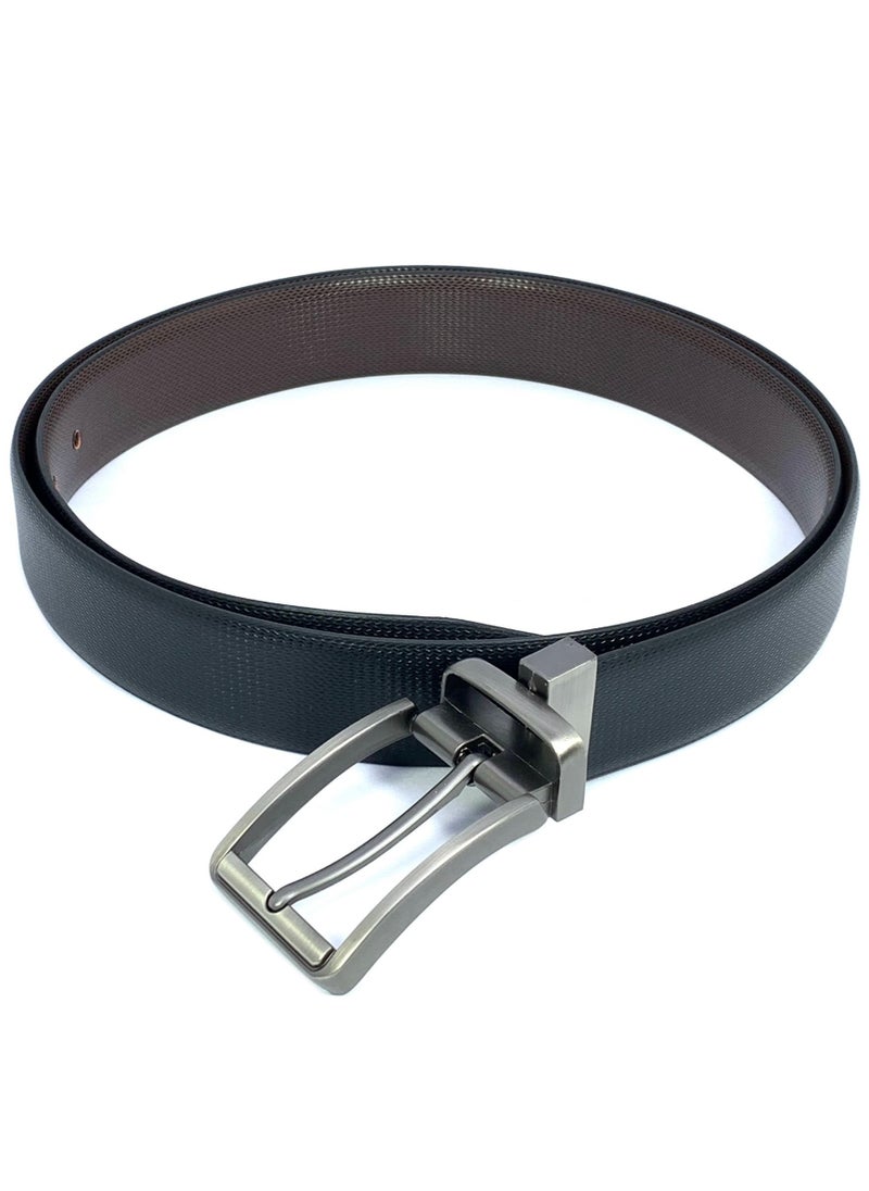 Focus Faux Leather Reversible Belt for Men Stylish Formal Belt with Adjustable Buckle – Black & Brown Men's Belt for Formal Wear, Trouser Belt, Gifts for Men - pzsku/Z602E8AE0CEB33613FCBDZ/45/_/1732349535/45b37a40-819d-4d88-afc9-52d5b64fdbde