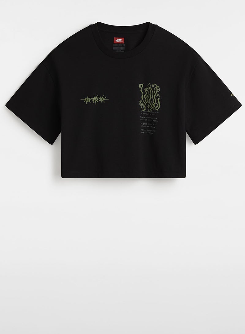 VANS Skate Difficult Loves Relaxed Crop T-Shirt - Image 5