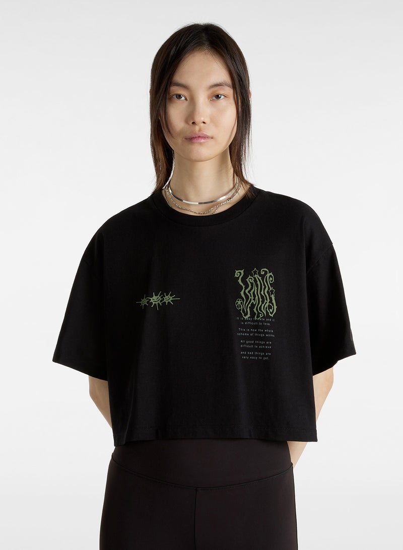 VANS Skate Difficult Loves Relaxed Crop T-Shirt - Image 1
