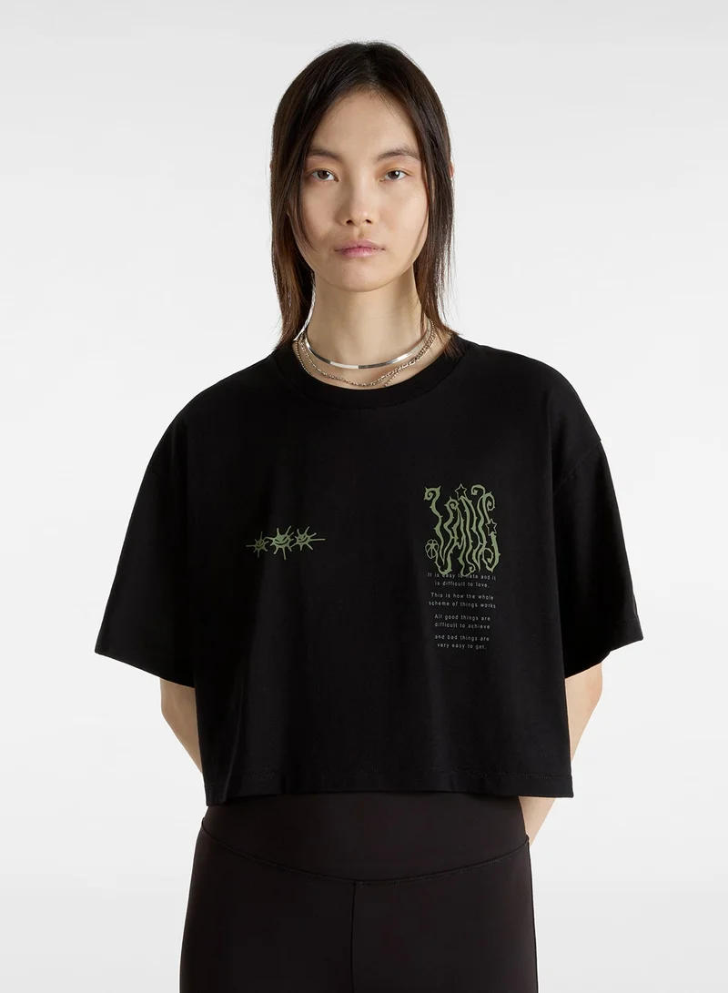 VANS Skate Difficult Loves Relaxed Crop T-Shirt