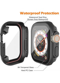 Waterproof Case for Apple Watch Ultra 2 / Ultra 49mm Screen Protector  Tempered Glass Face Cover (49mm, Black) - pzsku/Z602EB230C3BA195E0D43Z/45/_/1736513335/47dd8fb2-3812-4368-8af1-f89df6fbf1f3