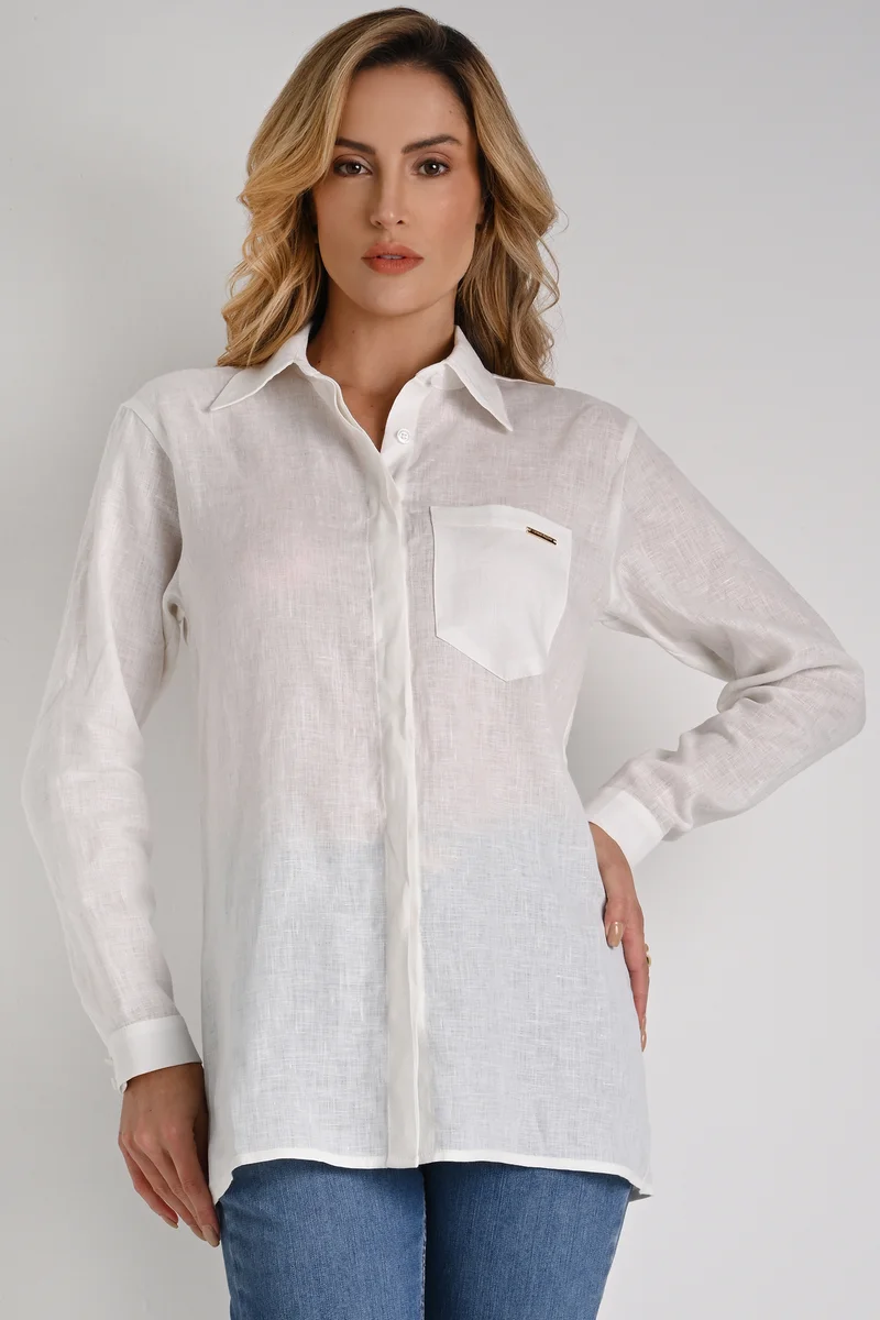 Off-White Linen Shirt