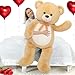 MorisMos Giant Teddy Bear Stuffed Animal 4 Feet51 in Large Bear Gift for Girlfriend Boyfriend Wife Mom Fiance Big Plush Toy for Kid Birthday Christmas Baby Shower DecorTan - Image 2