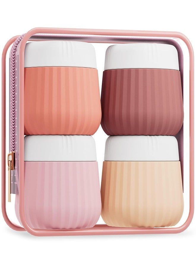 Tusmad 4 Pack Cream Jars - 40ml Leak-Proof Toiletry Containers with Lids, BPA-Free Cosmetic Jars for Face, Hand & Body Creams, Lotions, and Travel Accessories Organizer Creams Jars Carrying - Image 1
