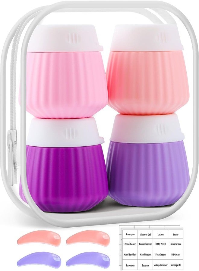 Tusmad 4 Pack Cream Jars - 40ml Leak-Proof Toiletry Containers with Lids, BPA-Free Cosmetic Jars for Face, Hand & Body Creams, Lotions, and Travel Accessories Organizer Creams Jars Carrying - Image 2