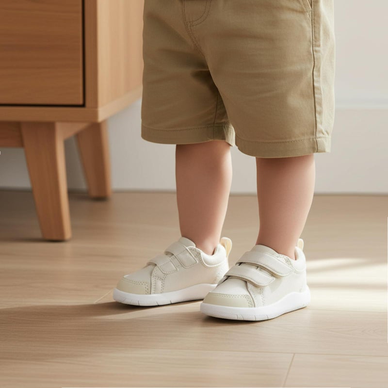 MORENDL Toddler Shoes Baby Wide Toe Box Barefoot Shoes Boy Girl Walking Shoes Non-Slip Minimalist Sneakers Comfort Zero Drop Tennis Outdoor Activities Khaki Size 6.5 - Image 2