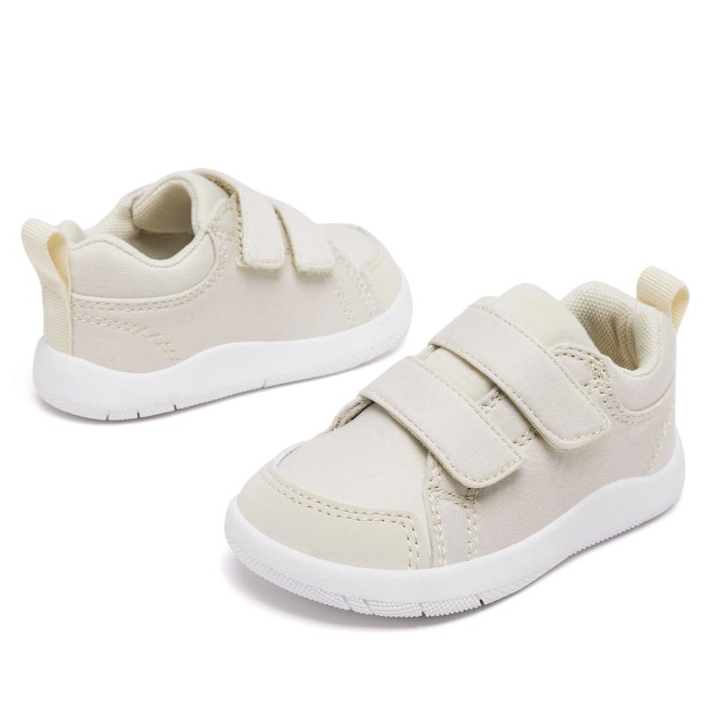 MORENDL Toddler Shoes Baby Wide Toe Box Barefoot Shoes Boy Girl Walking Shoes Non-Slip Minimalist Sneakers Comfort Zero Drop Tennis Outdoor Activities Khaki Size 6.5 - Image 4