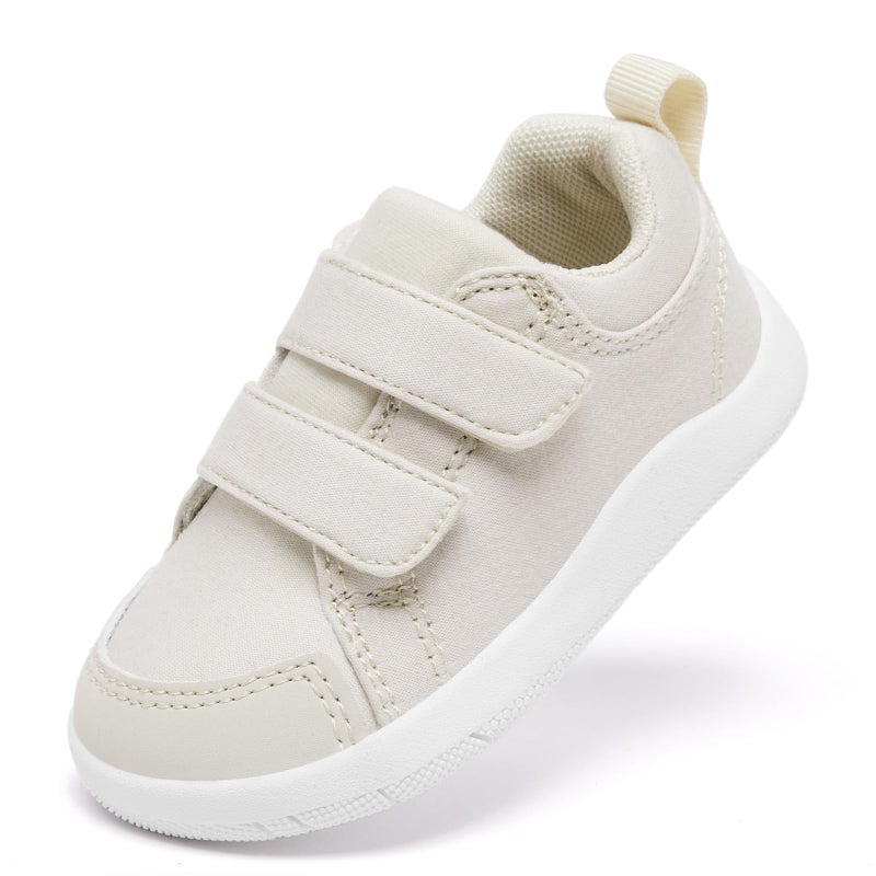 MORENDL Toddler Shoes Baby Wide Toe Box Barefoot Shoes Boy Girl Walking Shoes Non-Slip Minimalist Sneakers Comfort Zero Drop Tennis Outdoor Activities Khaki Size 6.5 - Image 1