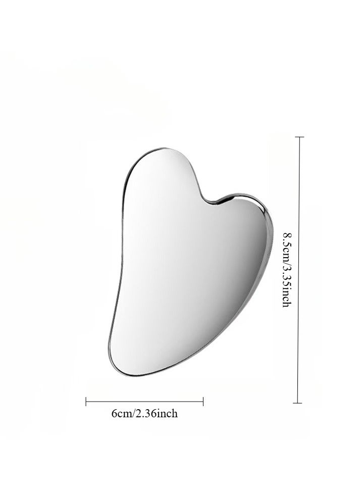إسكدنيا أدوات تجميل الوجه من الفولاذ المقاوم للصدأ ، تشديد أدوات تجميل تدليك الجلد ، لتدليك جلد الرقبة - Image 2