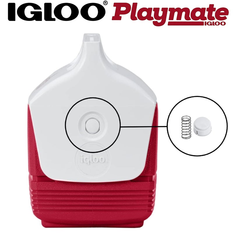 Igloo Playmate Cooler Replacement Button and Spring - Image 2