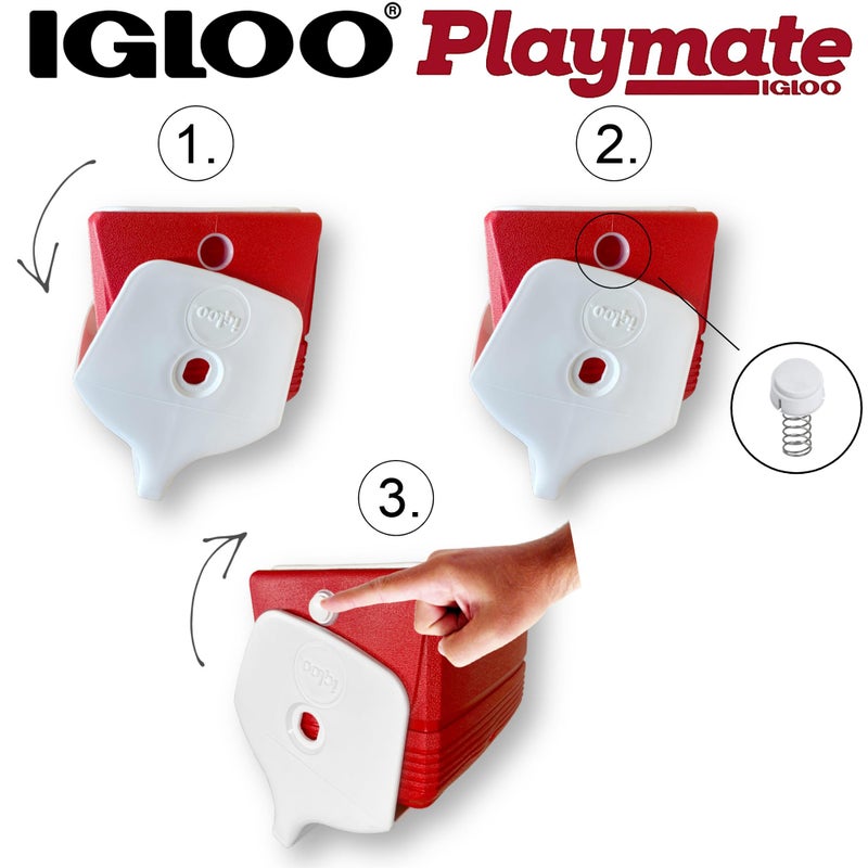 Igloo Playmate Cooler Replacement Button and Spring - Image 3