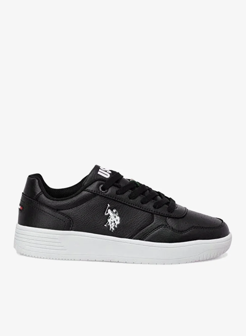U.S. Polo Assn.  U.S. Polo Assn. COSTER GLB 5PR Women’s Black Casual Sneakers | Stylish Lace-Up Platform Shoes for Women | Best Price UAE