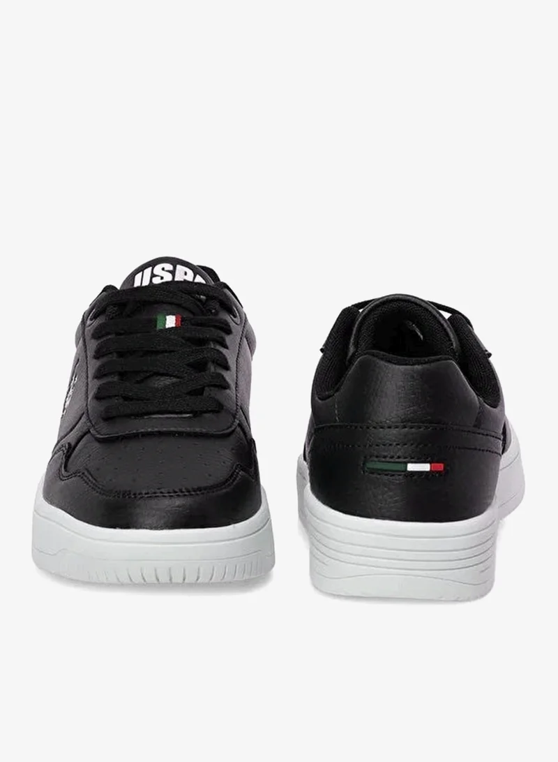 U.S. Polo Assn.  U.S. Polo Assn. COSTER GLB 5PR Women’s Black Casual Sneakers | Stylish Lace-Up Platform Shoes for Women | Best Price UAE