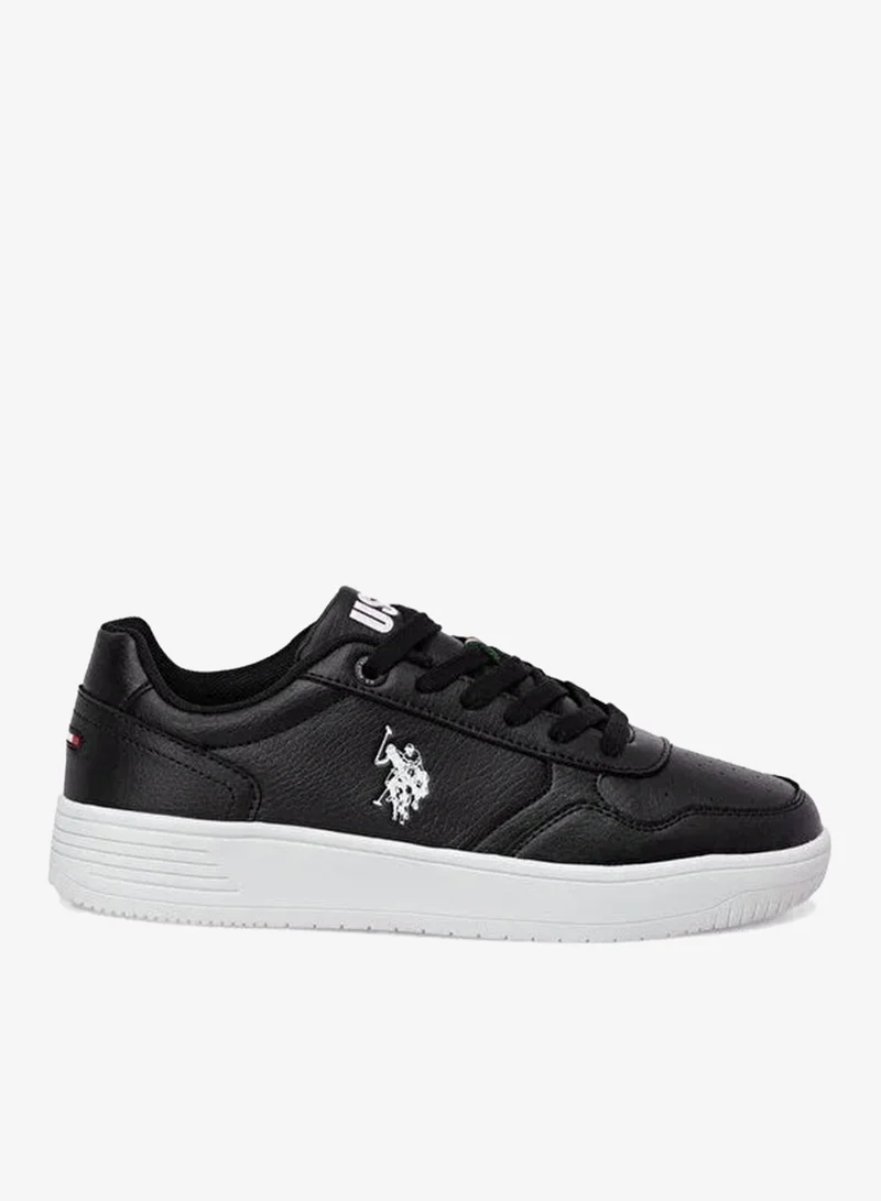 U.S. Polo Assn. COSTER GLB 5PR Women’s Black Casual Sneakers | Stylish Lace-Up Platform Shoes