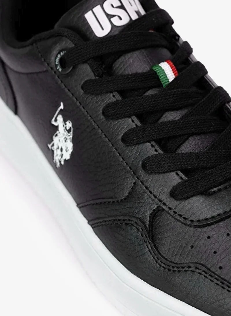 U.S. Polo Assn.  U.S. Polo Assn. COSTER GLB 5PR Women’s Black Casual Sneakers | Stylish Lace-Up Platform Shoes for Women | Best Price UAE