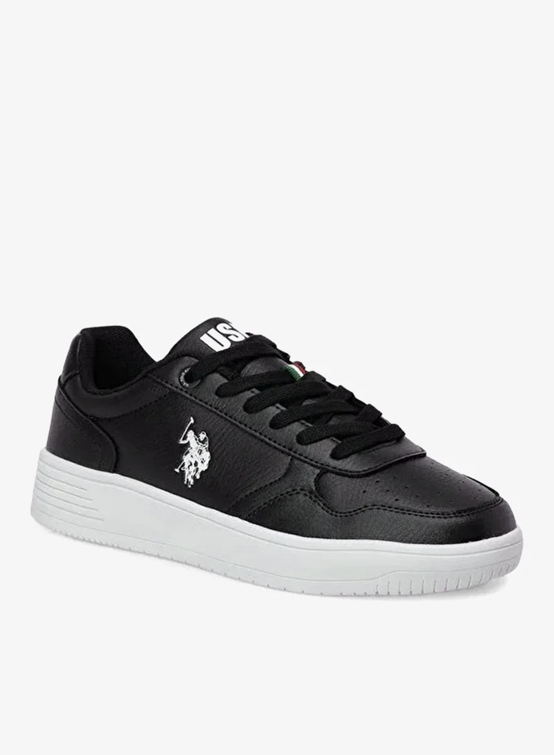 U.S. Polo Assn.  U.S. Polo Assn. COSTER GLB 5PR Women’s Black Casual Sneakers | Stylish Lace-Up Platform Shoes for Women | Best Price UAE