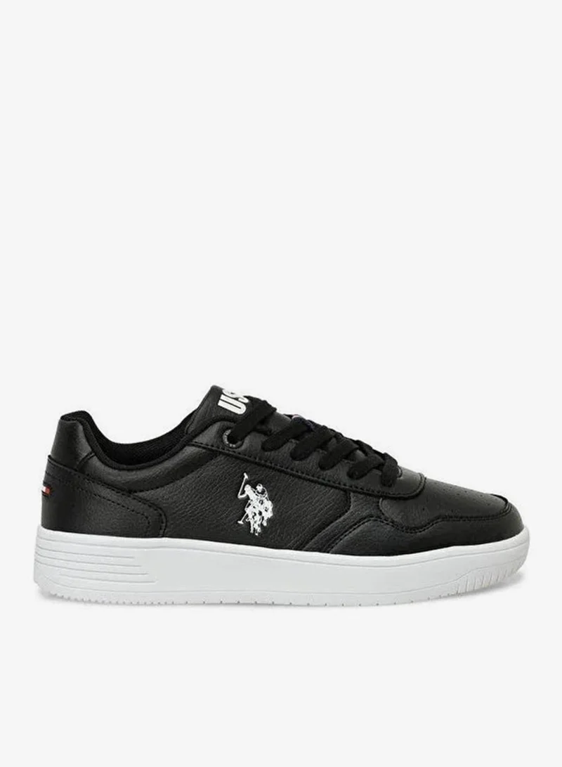 U.S. Polo Assn. COSTER GLB 5PR Women’s Black Casual Sneakers | Stylish Lace-Up Platform Shoes