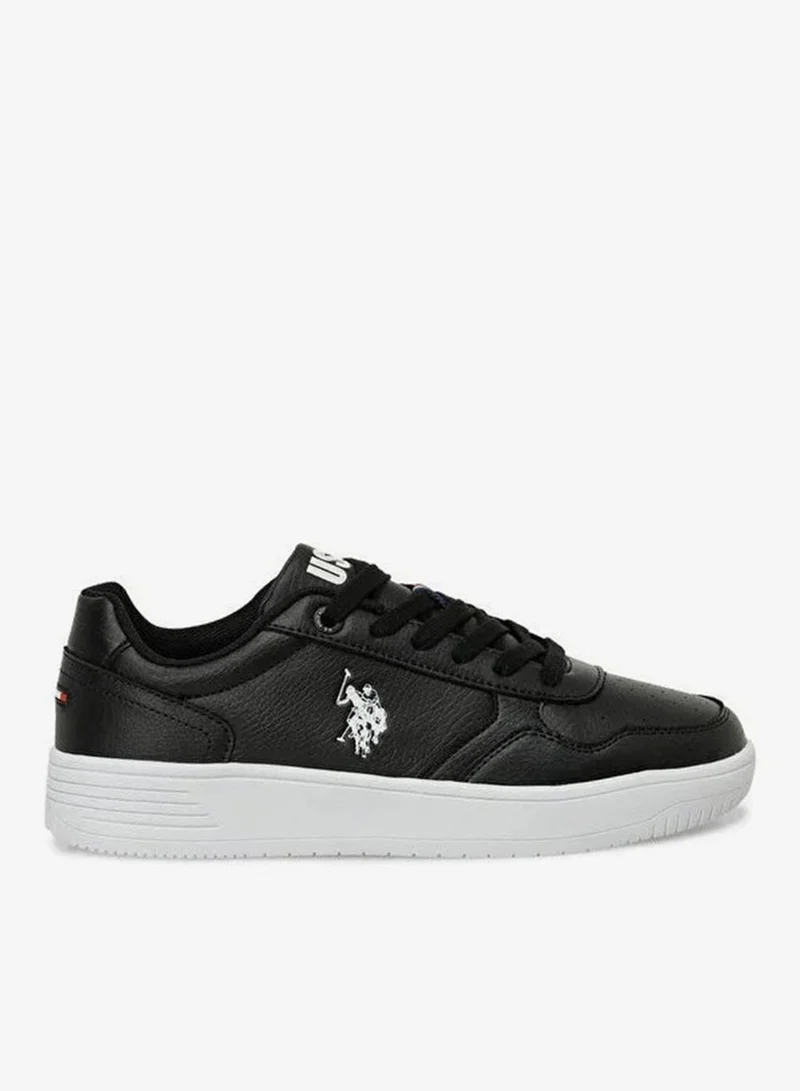 U.S. Polo Assn. U.S. Polo Assn. COSTER GLB 5PR Women’s Black Casual Sneakers | Stylish Lace-Up Platform Shoes