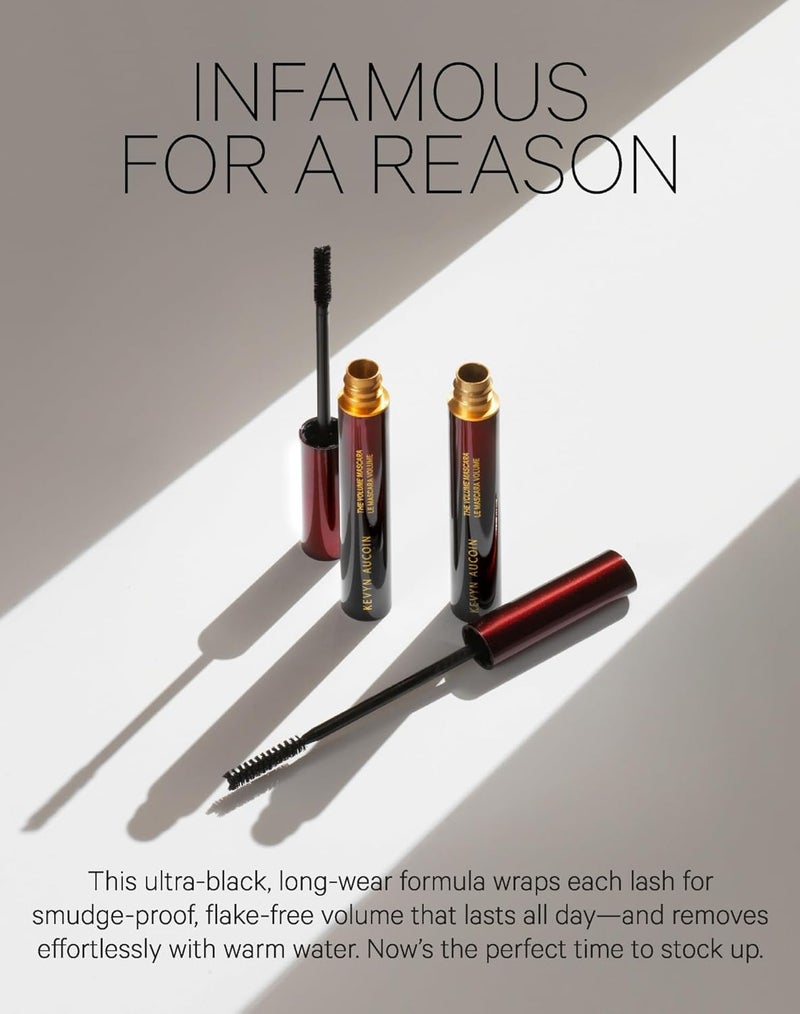 Kevyn Aucoin The Volume Mascara - Rich Pitch Black Voluminous Mascara, 0.18 oz - Image 3