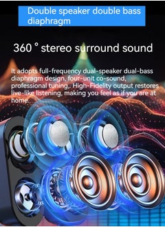 Generic Computer audio desktop speaker subwoofer wired Bluetooth dual-purpose USB interface multi-purpose high-volume audio  - Image 2