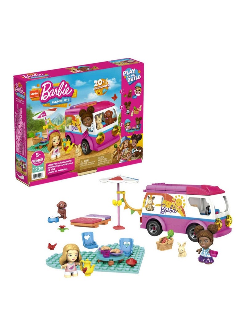 MEGA CONSTRUX Barbie Adventure Dream Camper Building Set GWR35  - Image 1