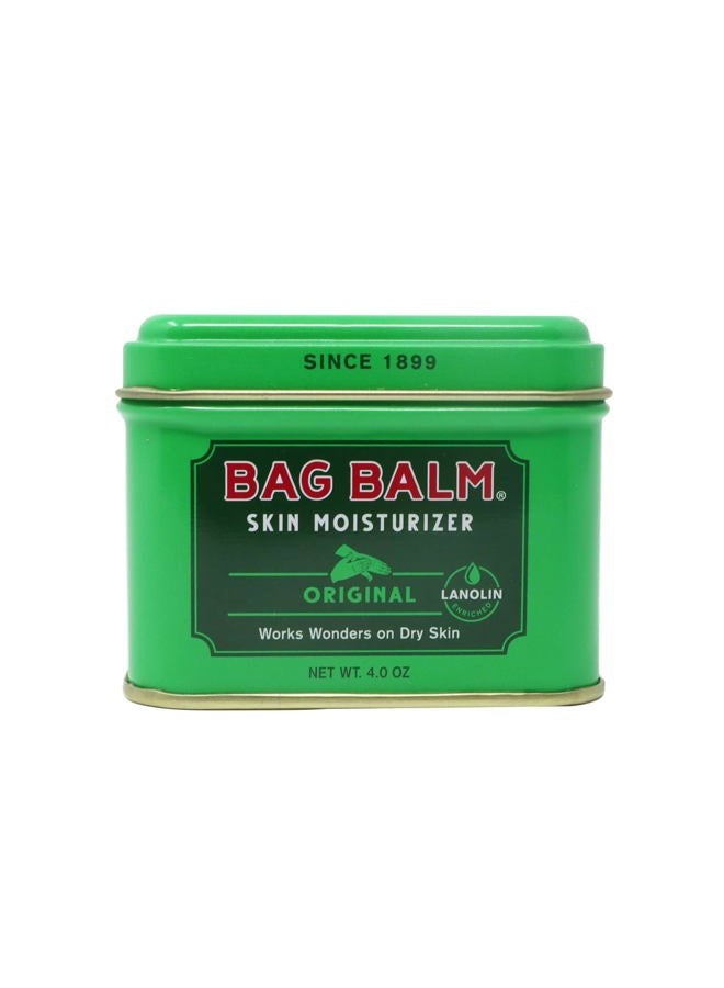 Bag Balm Vermont's Original Skin Moisturizer - Full Body Hydrating Skin Care: Dry Hands, Lips, Face, Feet & More - Unscented, Cruelty & Paraben Free - Day & Night, Men & Women (4oz Tin, Made in USA) - Image 1