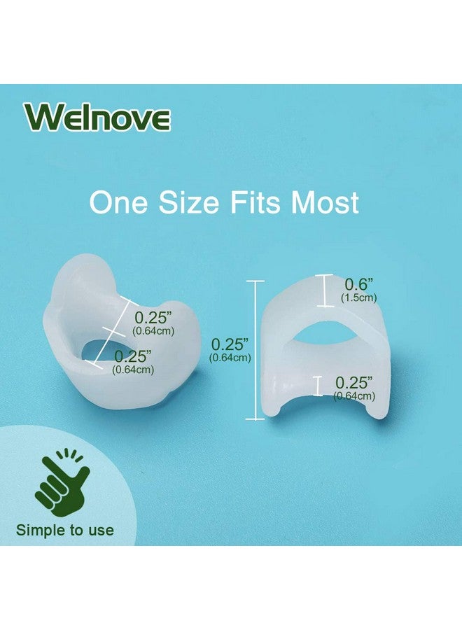 Welnove Welnove Gel Toe Separator, Pinky Toe Spacers, Little Toe Cushions for Preventing Rubbing & Relieve Pressure (Pack of 12)  - Image 2