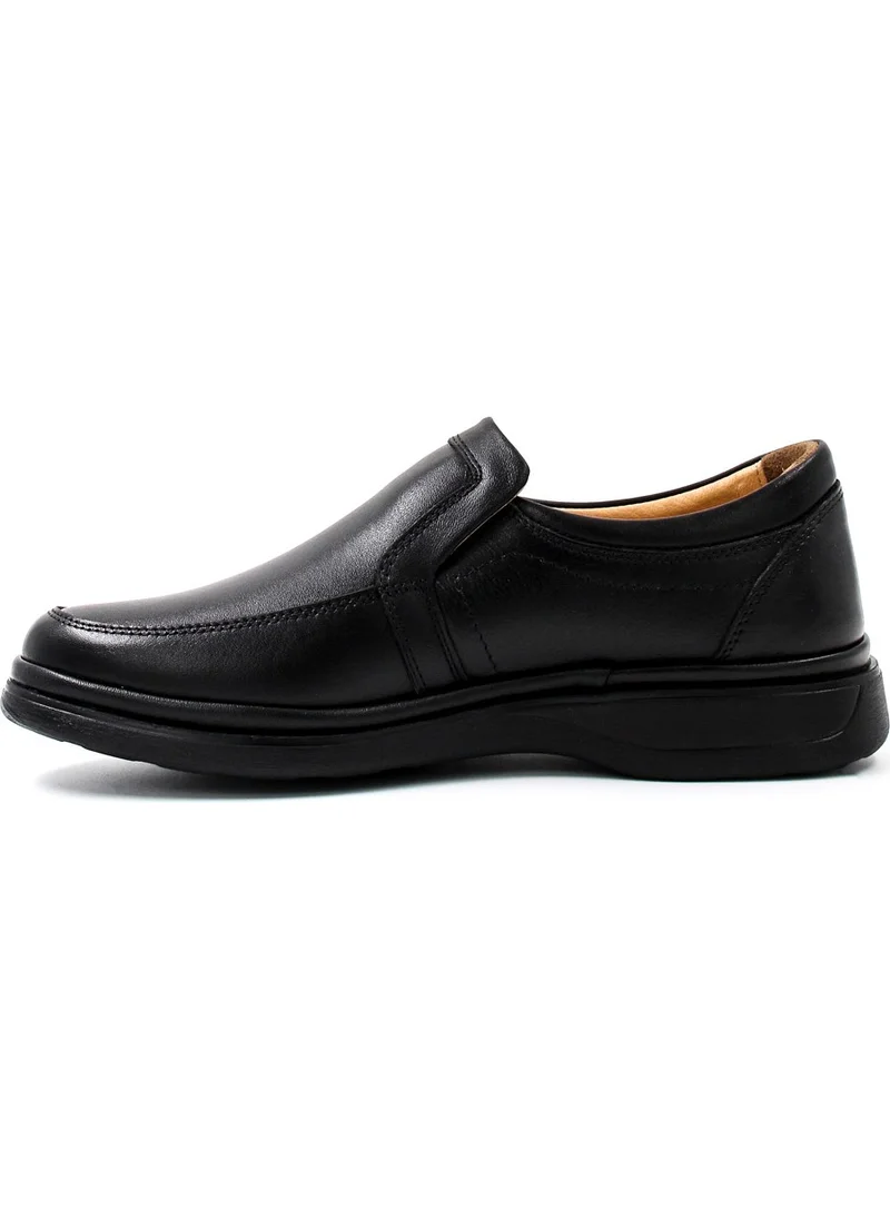 Fast Step Genuine Leather Orthopedic Men's Casual Daily Comfortable Comfort Sole Laceless Shoes 662ma209