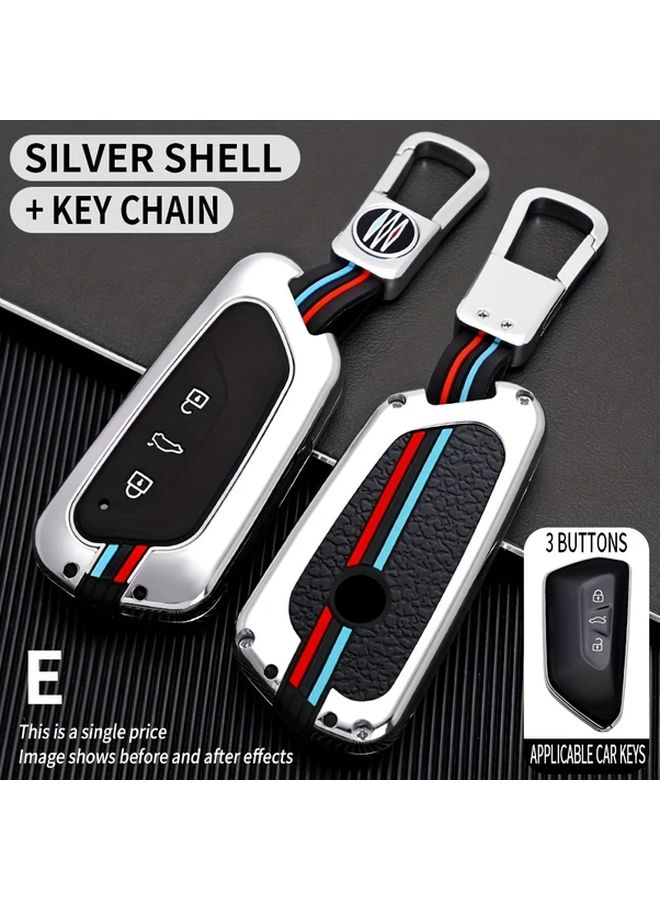 Black Key Case Cover Shell Fob Compatible With Golf 8 MK8 ID4 ID6 Skoda Octavia A8 Seat Leon FR MK4 Cupra Volkswagen - Image 3