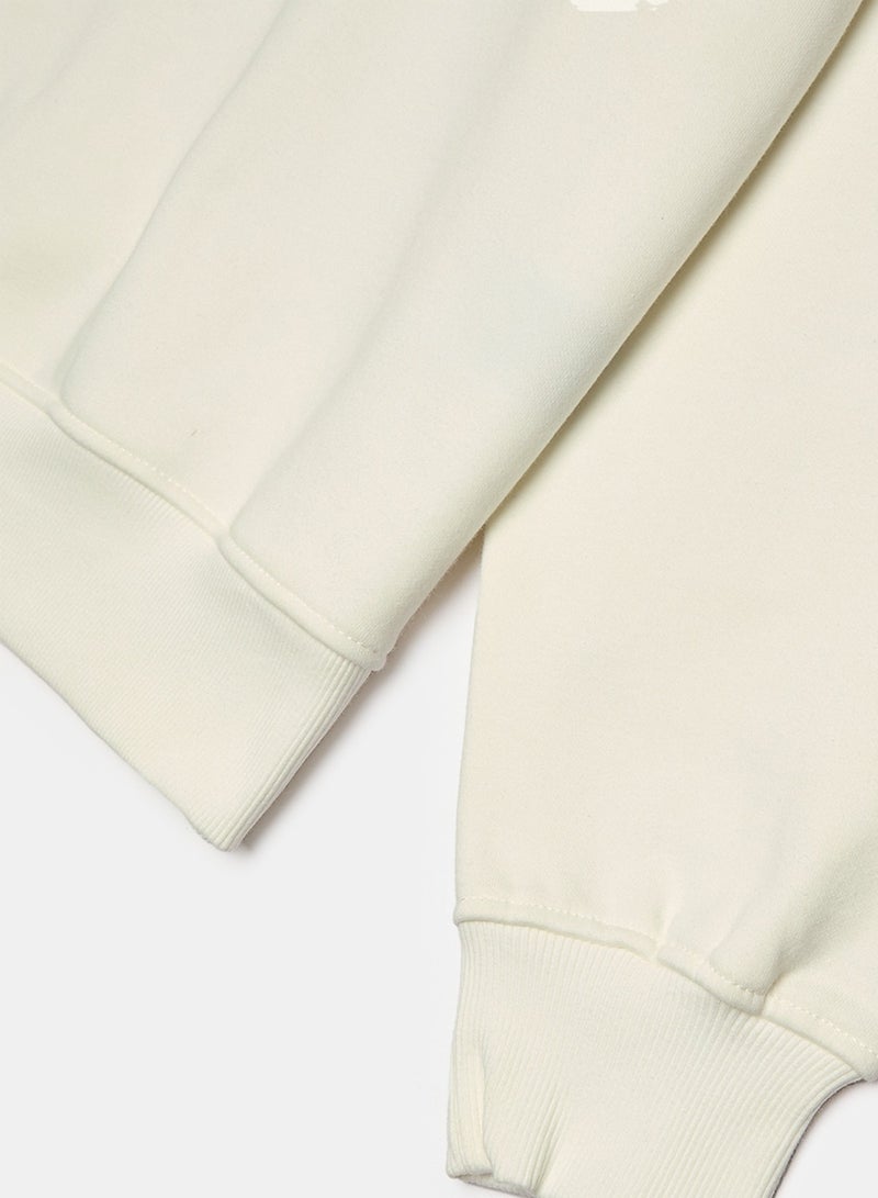 ONLY Womens Sofia Longsleeve Word Sweatshort - Image 4