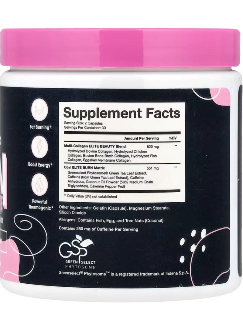 Obvi Collagenic Burn Elite, 60 Capsules - Image 2