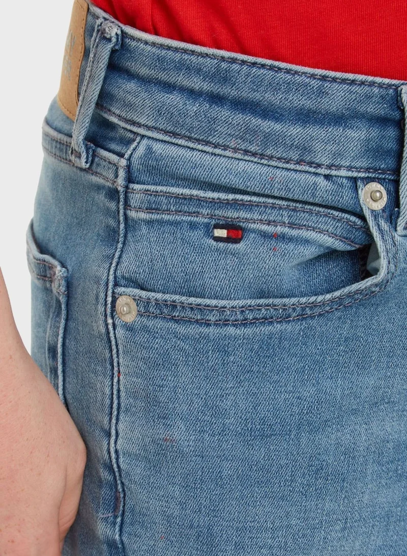 TOMMY HILFIGER Kids Denim Straight Shorts